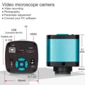 Miniatyrbild 5 av 10: 150X 4K 1080P HDMI USB elektroniskt digitalt mikroskop med hopfällbart stativ och fjärrkontroll, industriell mikroskopkamera