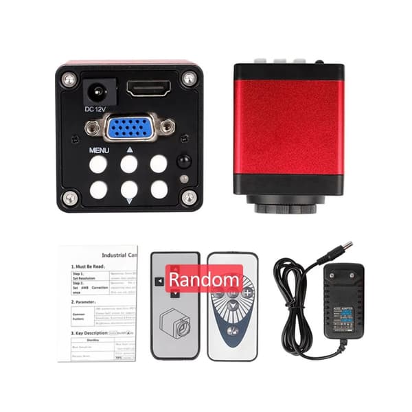 1-150X HDMI VGA 1080P elektronisk digital mikroskopkamera med hopfällbart stativ och fjärrkontroll för svetsning