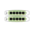 Miniatyrbild 2 av 3: Fevercontrol front flytande kristall termometer - GIMA - 25597 - Vit