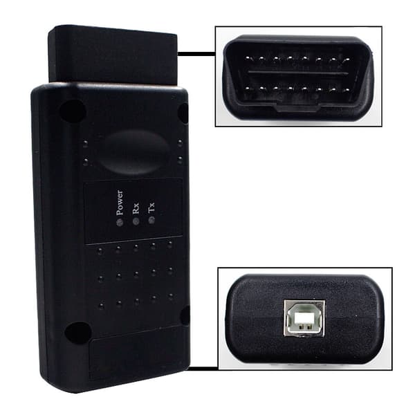 OBD2-kode scanner, ægte PIC18F458 chip, flash firmware, Opcom 2021, Real PIC18F458