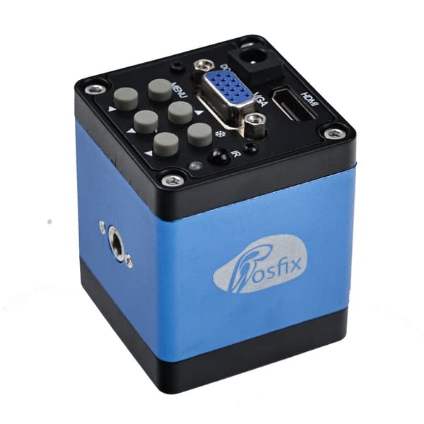 Rosfix digitalt mikroskop med justerbar arm Earth Pro MCEP-0.5X-PZRR + 8 tommer display + digital mikroskopholder + Draco Blue kamera