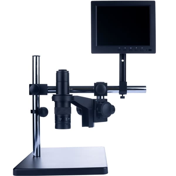 Earth Pro MCEP-0.5X-PZRR digitalt mikroskop med justerbar arm + 8 tommer mikroskopdisplay + digital mikroskopdisplayholder + PEGASUS Pro mikroskopkame