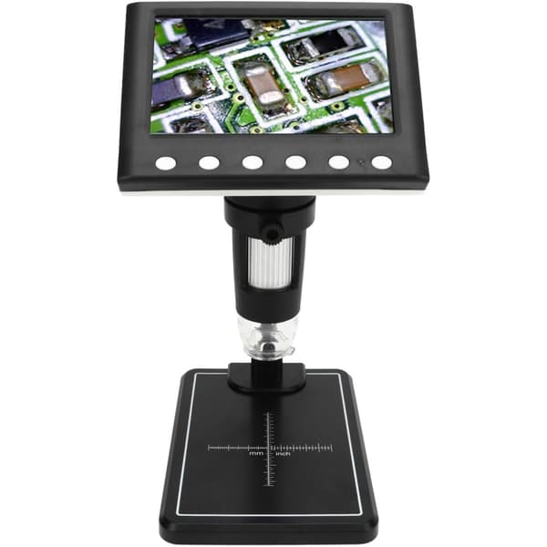 Digitalt mikroskop med 4,3-tommer display + loddekolbestation - 2-i-1 sæt