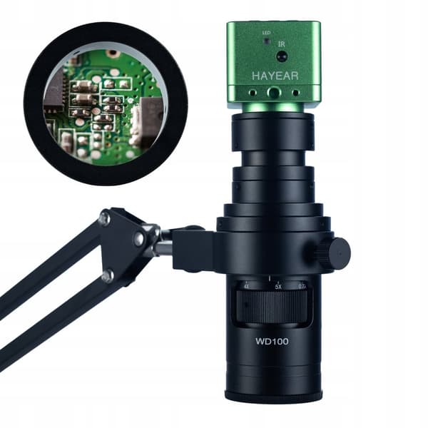Rosfix justerbar bom til digitalt mikroskop ODM-180X 50mm + platform til ODM-100X 50mm og 40m + kamera PEGASUS Pro KMPP-HDMI-TF 12mp Plantes Pro-serie