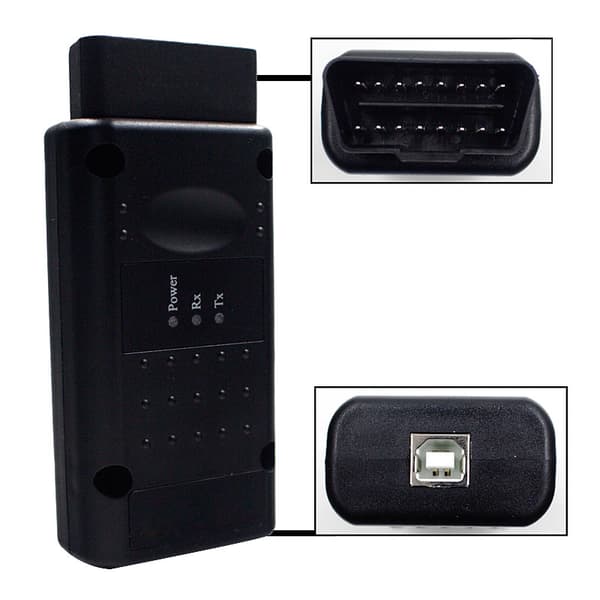 OBD2-koodinlukija, Real PIC18F458-siru, Flash Firmware, Opcom 2021, Real PIC18F458