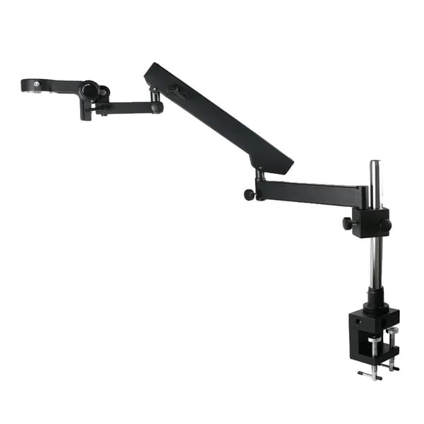 Mikroskopställ, Ledad arm, Justerbar klämma, 32mm Kolumn Svart