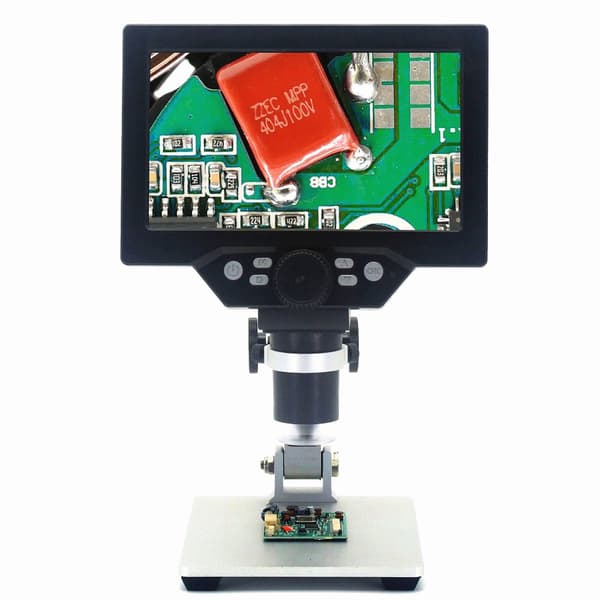 Digitaalinen mikroskooppi 12MP 7 tuuman suuri värinäyttö LCD-näyttö 1-1200X jatkuva