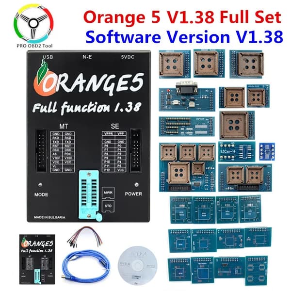 Orange5 Plus, Full Adapter Professional, Förbättrad Funktionsprogramvara, Röd