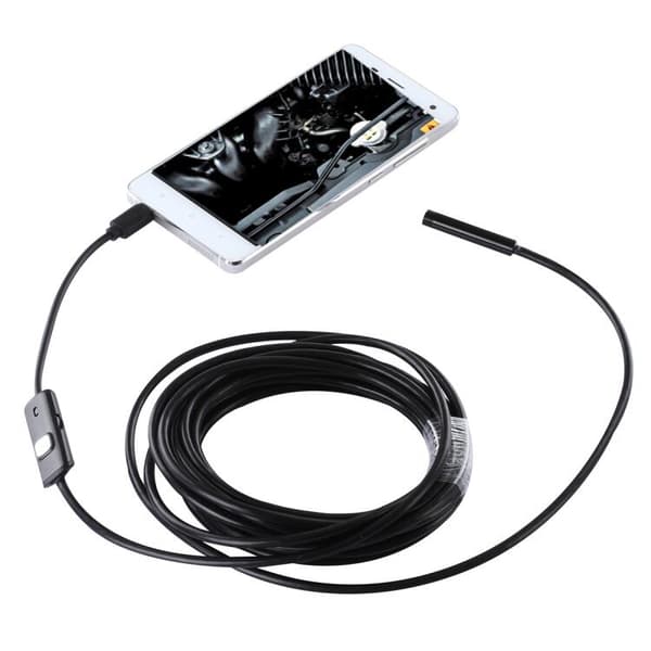 SiGN Vattentålig Inspektionskamera 5m Micro-USB för PC & Android - Svart