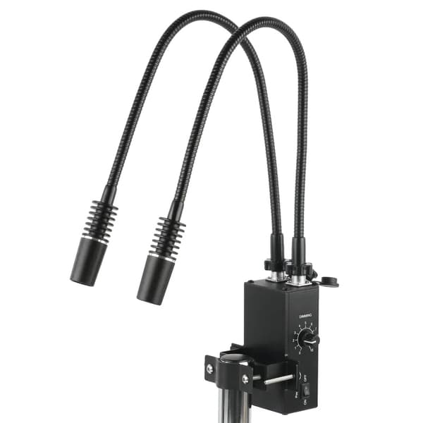 Mikroskop LED Gåsehalelys, 6W Effekt, 6500K Kold Hvid,2 i 1-a