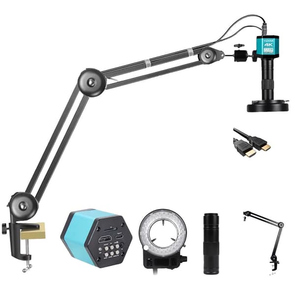Digital Mikroskop, 4K Ultra HD Kamera, 150X Förstoring,4K Ultra-Ny Ställ-a