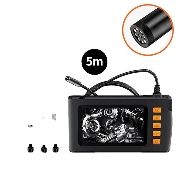 Endoskooppikamera, 1080P HD, 8 säädettävää LED-valoa,Yksi linssi 5m
