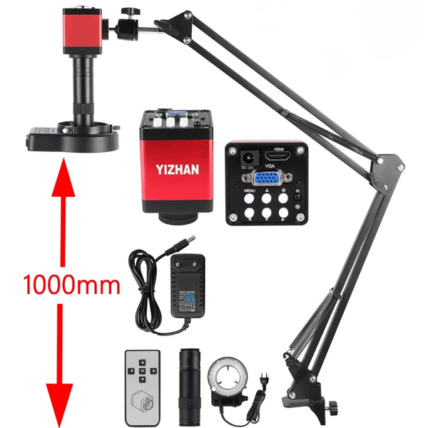 Digital Mikroskop, 150X Zoomlins, HDMI Högupplöst Utgång,XVH2003 13MP Set