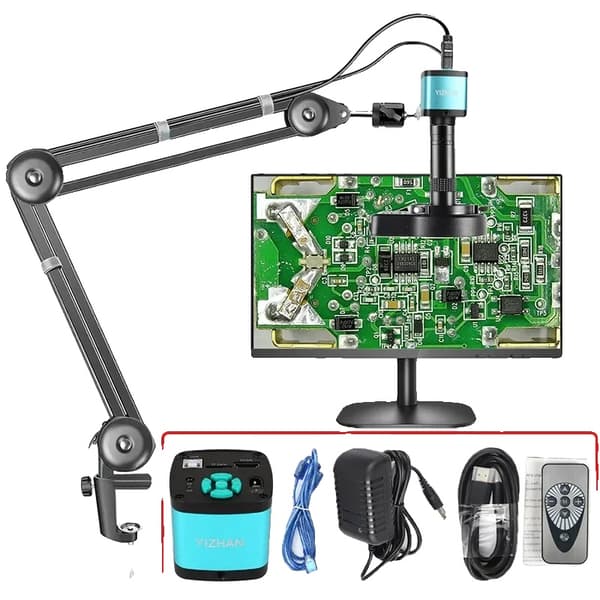 Digitaalinen mikroskooppi, 4K-resoluutio, 48MP kamera, 1-150X suurennos,Malli C-Päivitys