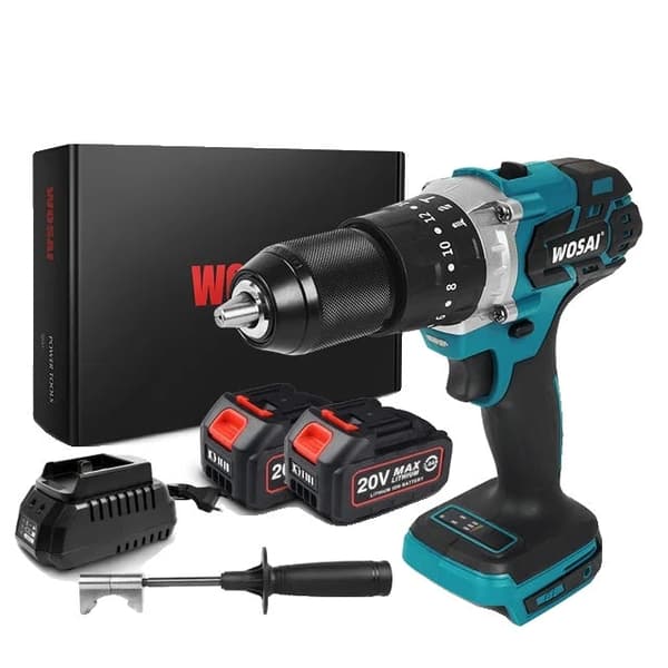 Elektrisk skruetrækker, børsteløs motor, 20V lithium-ion batteri