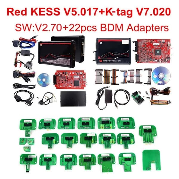 ECU Programmer Værktøj, Ubegrænsede Tuning Muligheder, OBD2 Kompatibilitet, KESS KTAG 22 ADAPTER