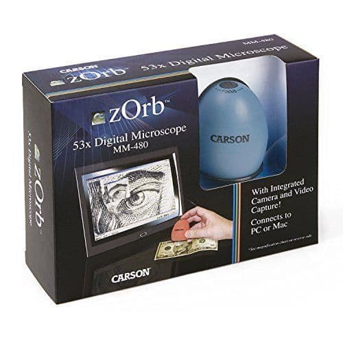 Carson Zorb USB Digital Zoom Mikroskop - Blå - MM-480B