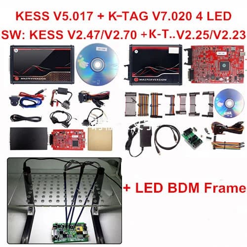 ECU-ohjelmointityökalu, rajattomat viritysvaihtoehdot, OBD2-yhteensopivuus, KESS KTAG LED FRAME