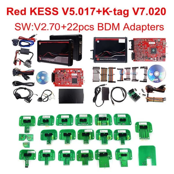 ECU Programmer Værktøj, Ubegrænsede Tuning Muligheder, OBD2 Kompatibilitet, KESS KTAG 22PCS