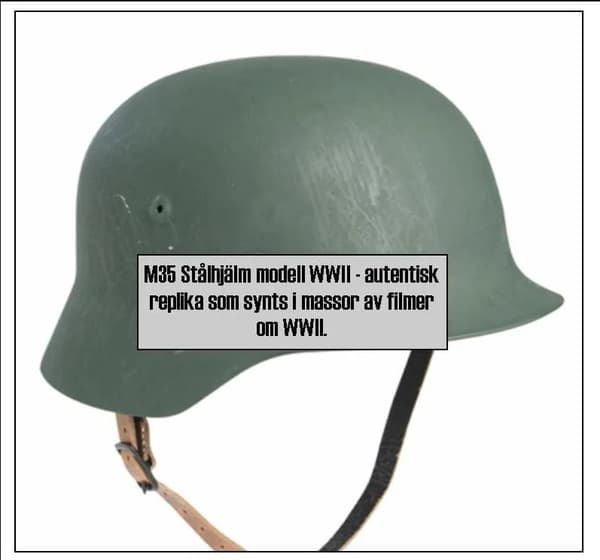Saksalainen sotilaskypärä Toinen maailmansota - M35 teräskypärä