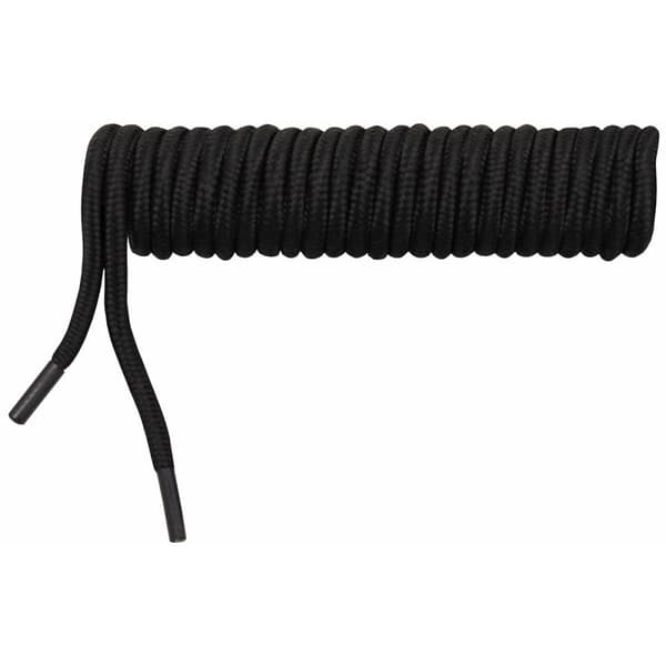 MILITÄR SKOSNÖREN MFH svart 70cm