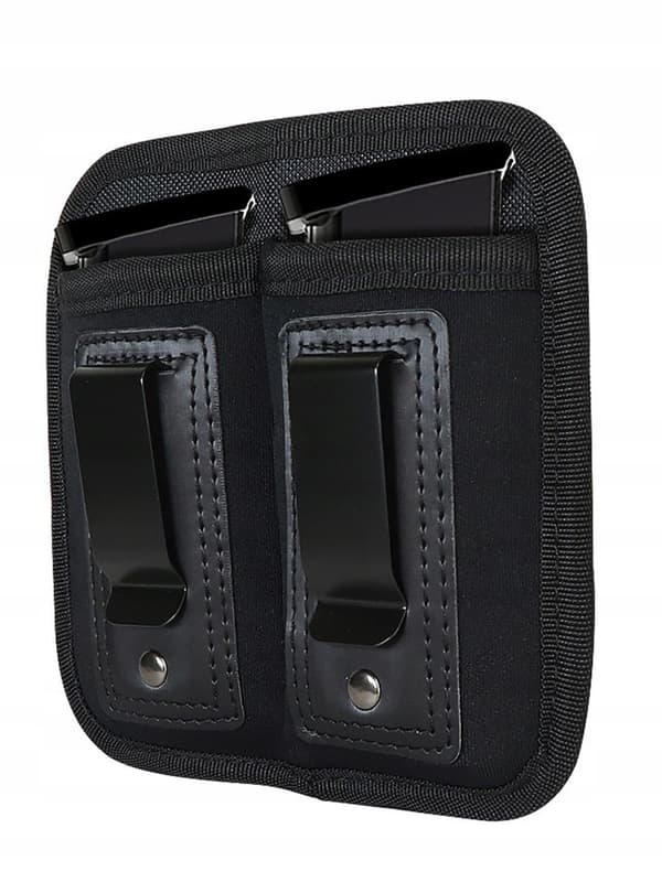 PISTOLMAGASINPOSE 9 mm BUKSEBÆLTE NYLON DOBBELT GLOCK