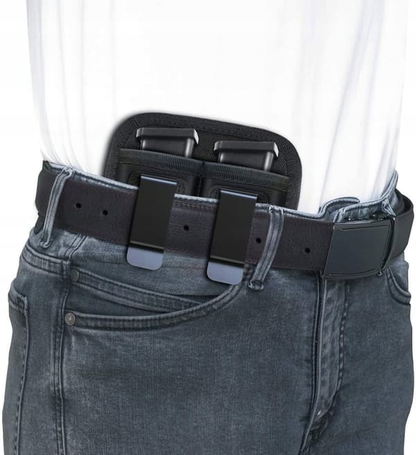 PISTOLMAGASINPOSE 9 mm BUKSEBÆLTE NYLON DOBBELT GLOCK