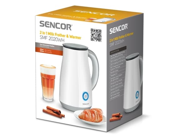 Sencor SMF 2020WH - Mjölkskummare - 200 ml - 450 W - vit