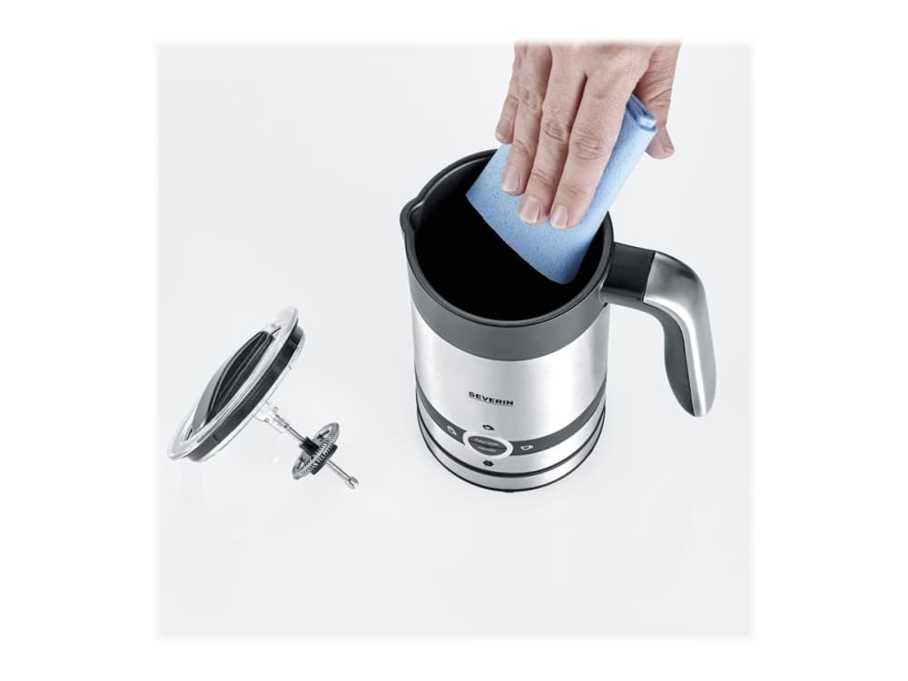 SEVERIN SM3584 - Melkeskummer - 0.2 liter - 450 W - mattsvart / børstet rustfritt stål