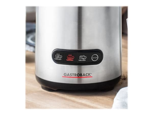 Gastroback Design Milk & Chocolate Advanced Automatisk melkeskummer Rustfritt stål