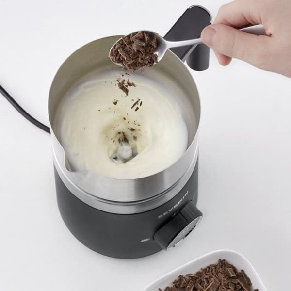 Severin SM3585 Elektrisk mælkeskummer 500 ml Rustfrit Stål/Sort
