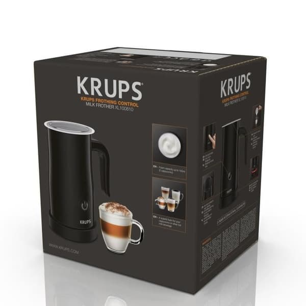KRUPS XL100810 automatisk mjölkskummare - 2 skum- och värmefunktioner - Svart