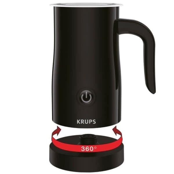 KRUPS XL100810 automatisk mjölkskummare - 2 skum- och värmefunktioner - Svart