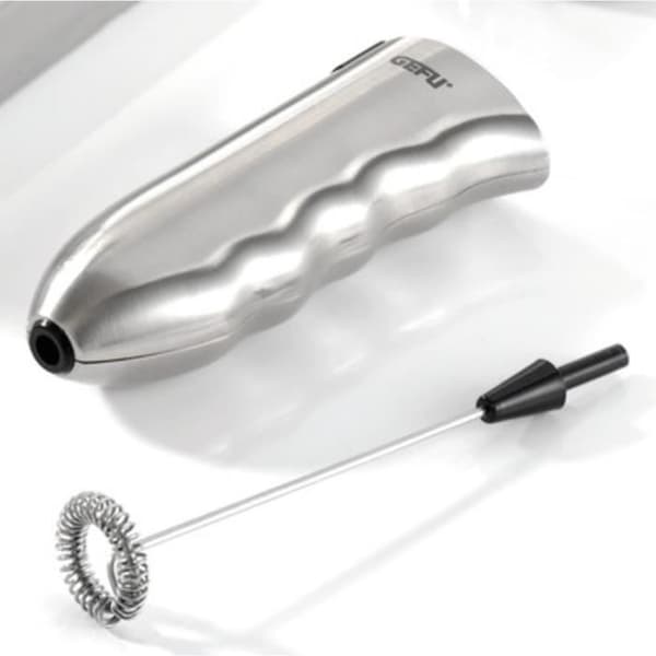 Mjölkskummare - GEFU - MARCELLO - Rostfritt stål - 10 000 rpm - Batteridriven