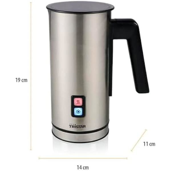 Mjölkskummare - TRISTAR - Tristar Elektrisk mjölkskummare - 550W - 150 ml skum - 300 ml uppvärmd