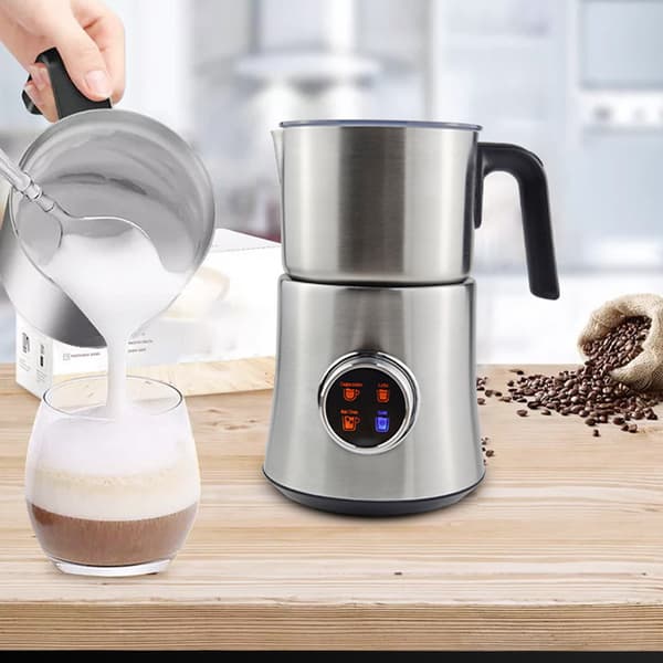 INF Automatisk melkeskummer MF06S rustfritt stål base - 900ml