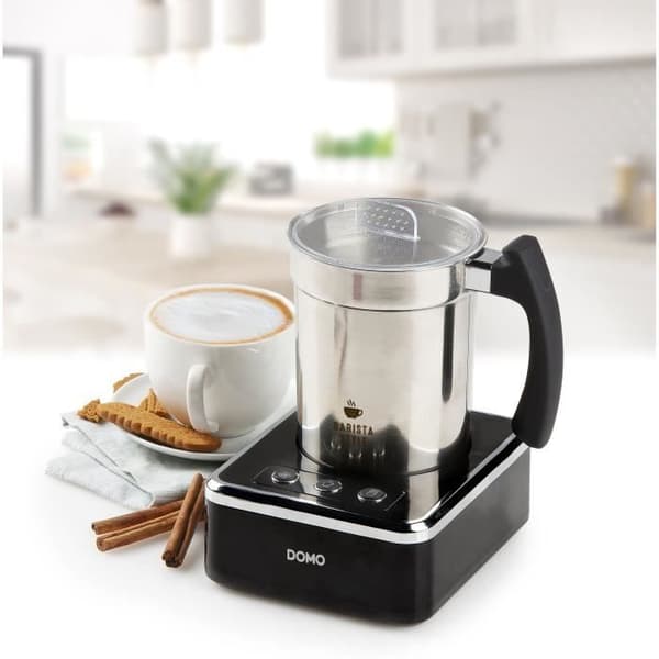 Mjölkskummare - DOMO - DO717MF - 650 W - 230 ml - 3 funktioner - Klar på 3 minuter - Rostfritt stål