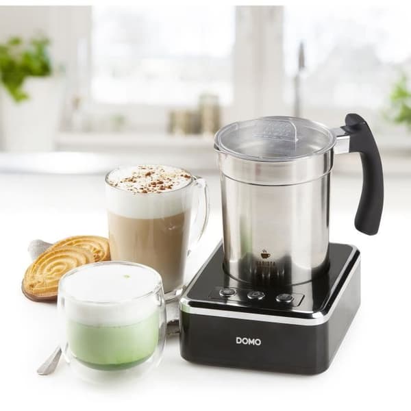 Mjölkskummare - DOMO - DO717MF - 650 W - 230 ml - 3 funktioner - Klar på 3 minuter - Rostfritt stål