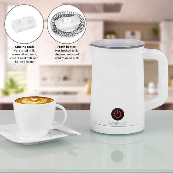 Mjölkskummare - Clatronic - MS 3693 - 500 W - Värmefunktion - Antistänk