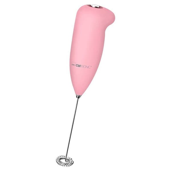 Mjölkskummare - Clatronic - MS 3089 - Rosa - Soft-touch hölje - Batteridrift