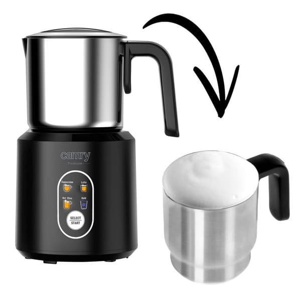 Automatisk mjölkskummare 350 ml, elektrisk visp, varm/kall skum Camry CR4498 1000W 03861