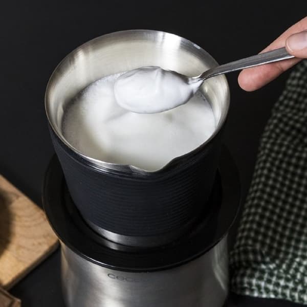 Cecotec Power Moca Spume 5000 Mjölkskummare 400ml, Diskmaskinssäker karaff, alla typer av mjölk, Skumfunktion vid F