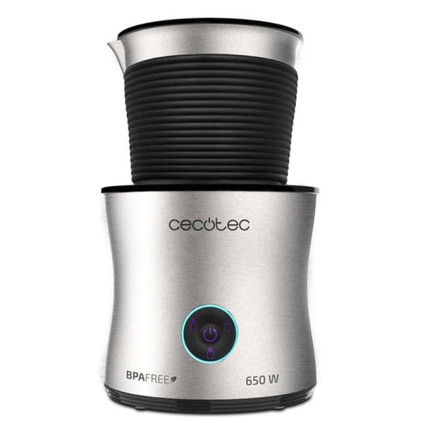 Cecotec Power Moca Spume 5000 Mjölkskummare 400ml, Diskmaskinssäker karaff, alla typer av mjölk, Skumfunktion vid F