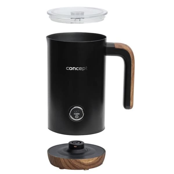 Concept Nordic NM4101 500W mjölkskummare, rostfritt stål, svart färg