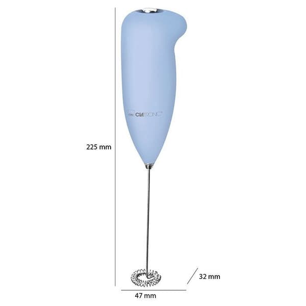 Mjölkskummare - Clatronic - MS 3089 - Blå - Soft-touch hölje - Batteridrift