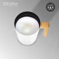 Miniatyrbild 4 av 6: Mjölkskummare - ZEEGMA - Milkee - 4 lägen - 500 W - 240 ml - Vit/Trä