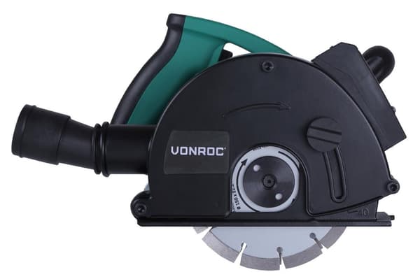 VONROC Rillefræser - Murrillefræser - 1700W – 150mm | Laser | inkl. Tilbehør og 2 diamant savklinger