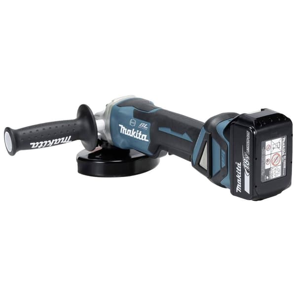 Makita DGA517RTJ Vinkelslip batteridriven 125 mm inkl. 2x batterier, inkl. laddare 18 V 5 Ah