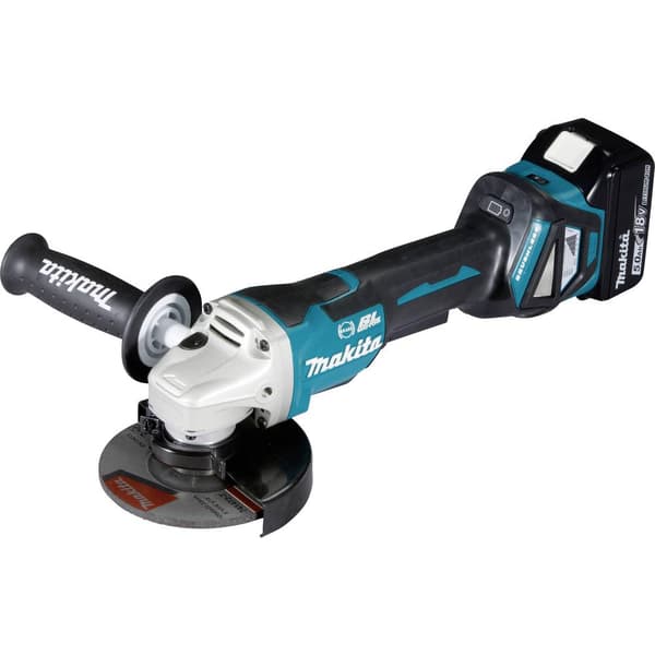 Makita DGA517RTJ Vinkelslip batteridriven 125 mm inkl. 2x batterier, inkl. laddare 18 V 5 Ah