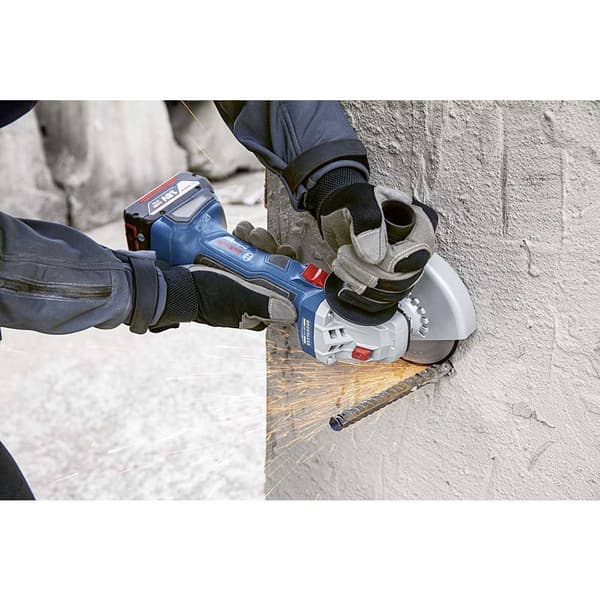 Bosch Professional GWS 18V-7 06019H9005 Vinkelslip batteridriven 125 mm inkl. 2x batterier, inkl. väska 18 V 4.0 Ah